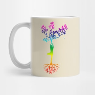 Yoga spiritual chakra tree of life spirituel magic Mug